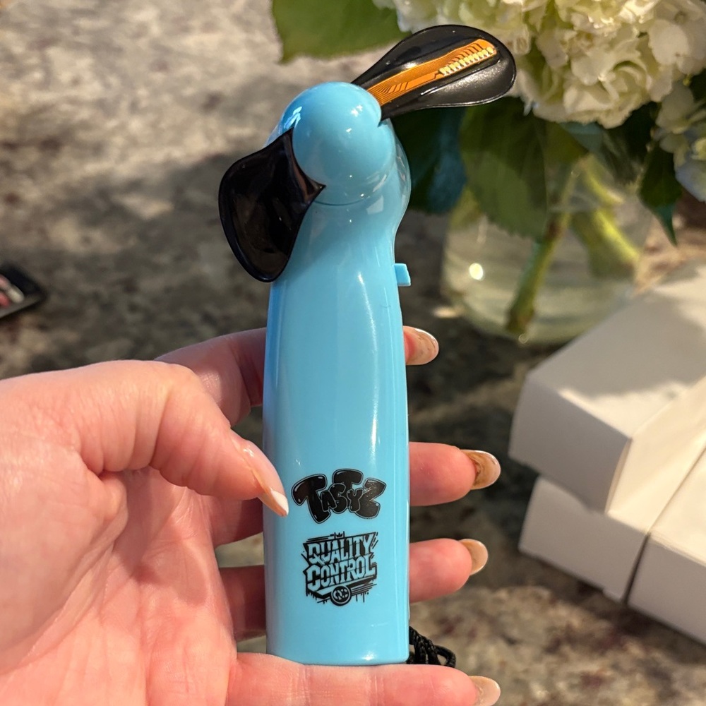 Blue Handheld Fan